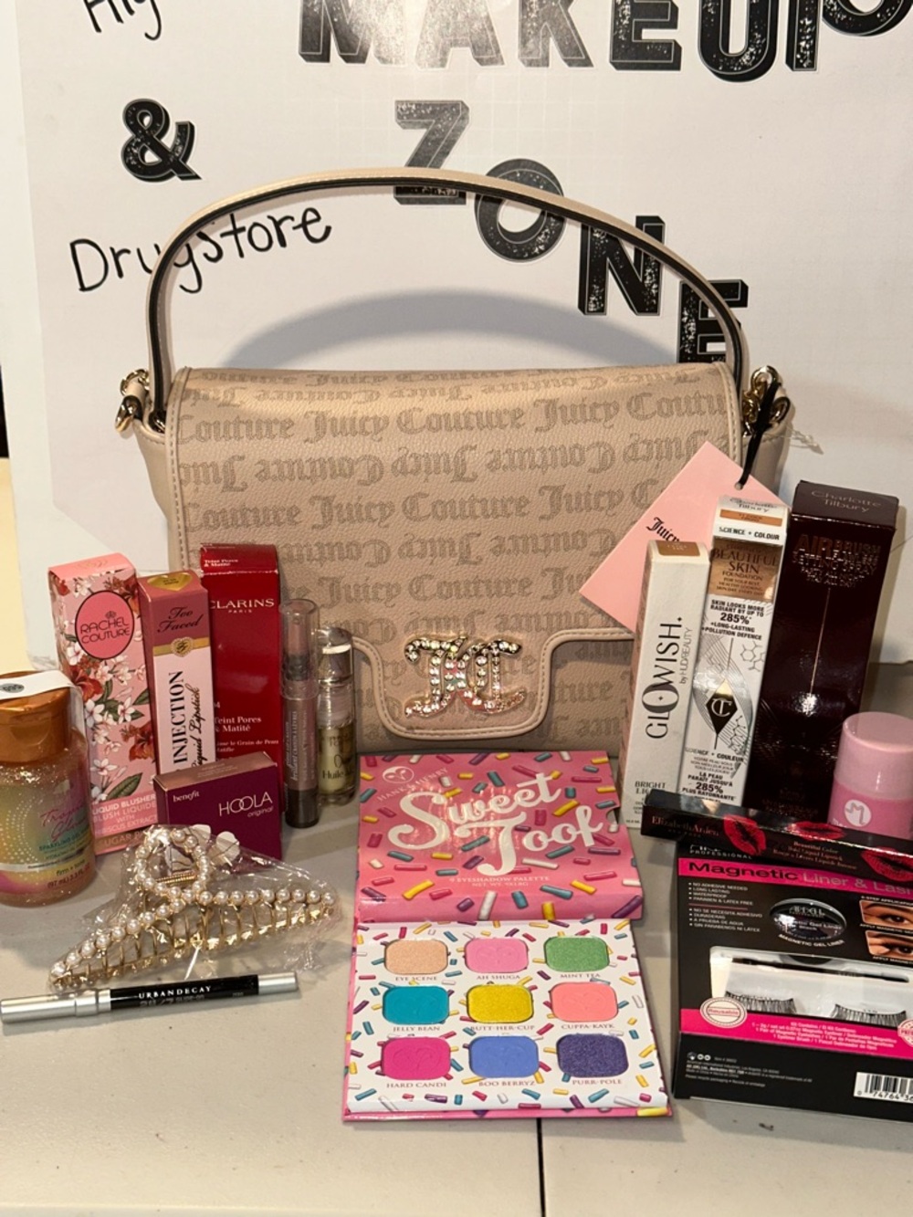 Juicy Couture Purse & Makeup Bundle